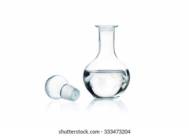 Glass Carafe Isolated On White Background