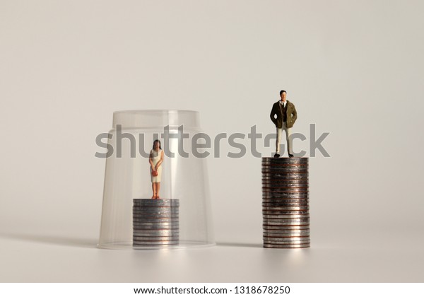 Glass Ceiling Concept Miniature Man Miniature Stock Photo Edit