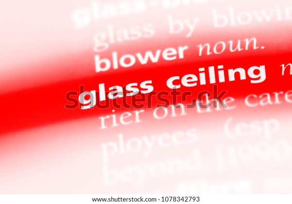 Glass Ceiling Word Dictionary Glass Ceiling Stock Photo