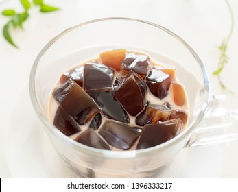 A Glass Of Coffee Jelly