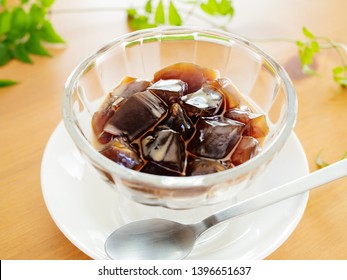 A Glass Of Coffee Jelly