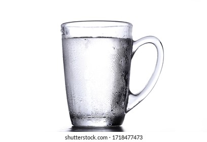 Glass Container With Cold Water