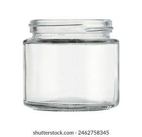 Glass cream jar cosmetic bottle (with clipping path) isolated on white background
 - Powered by Shutterstock