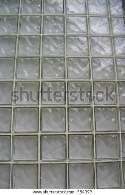 Glass Cube Wall Forming Grid Stock Photo Edit Now 584399