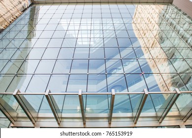 Glass Curtain Wall In The Business Center