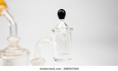 Glass Dab Rig For Cannabis Concentrates Banger Glass Cap