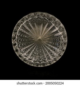 Glass Disc. The Bottom Of The Glass. Glass Circle