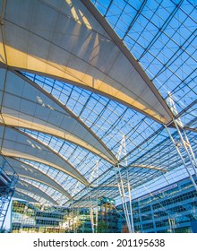 Glass Dome Of Munich Airport