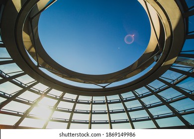 Glass Dome Of The Reichstag. German Parliament.