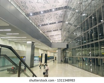 Glass Facade At Netaji Subhas Chandra Bose International Airport, Kolkata India On 12th February 2019