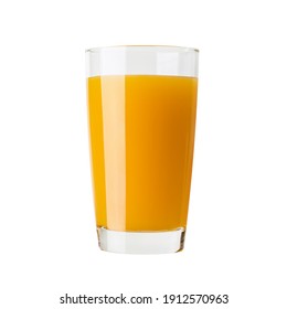 Glass Of Fresh Juice Isolated On White Background