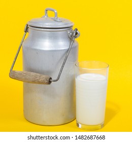 Glass Fresh Milk Retro Milk Canister Stock Photo 1482687668 | Shutterstock