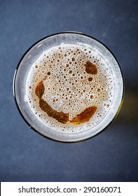 Glass Full Of Beer, View From Above