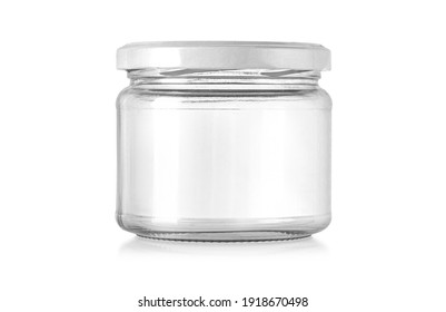 Glass jar isolated on white  background with clipping path - Shutterstock ID 1918670498