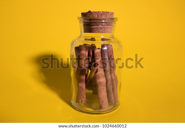 Download Glass Jar Kitchen Utensils On Yellow Stock Photo Edit Now 1024660012 Yellowimages Mockups