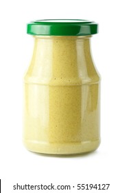 Glass Jar Of Mustard