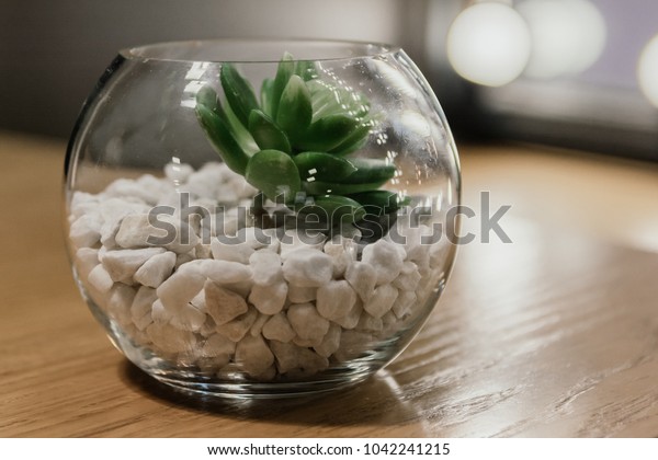 Glass Jar Stones Decor Decoration Object Stock Photo Edit Now