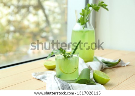 Similar – Image, Stock Photo Fresh and veggie green smoothies