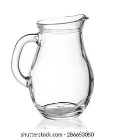 Glass Jug Isolated On A White Background