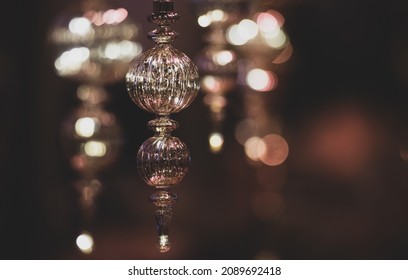 Glass Lampshade In And Out Of Focus