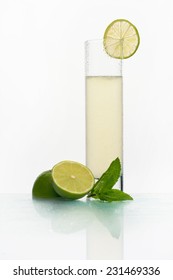 Glass with lemonade - Shutterstock ID 231469336