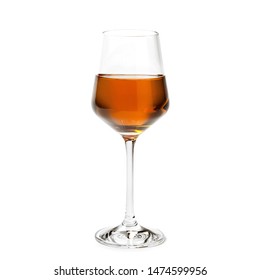 Glass Of Marsala Wine Isolated On White