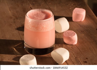 Glass Of Marshmallow Cured Pulque