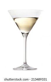 Glass Of Martini Isolated On A White Background