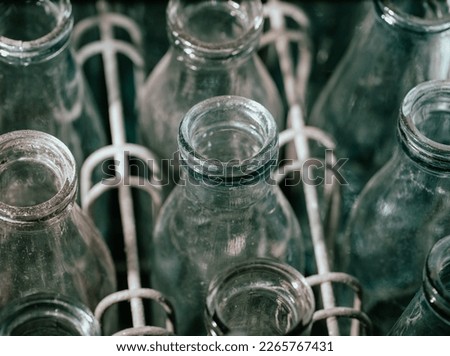 Glass milk bottles in the USSR
