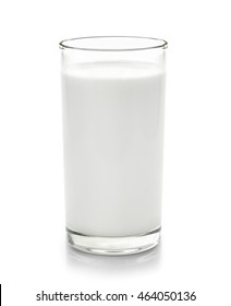 Glass Of Milk Isolated On White Background