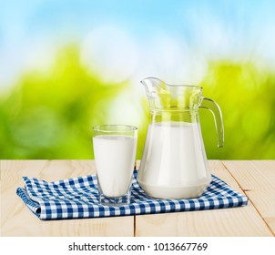 Glass Of Milk And Jug