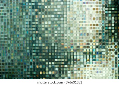 Glass Mosaic In The Bathroom.