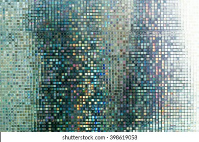 Glass Mosaic In The Bathroom.