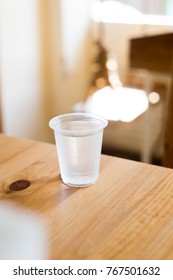 glass on the table