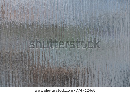Glass pane as a texture and background for composing