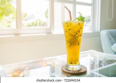 Glass Of Passion Fruit Juice