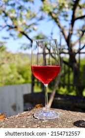 A Glass Of Pomegranate Syrup That Refreshes On Summer Days