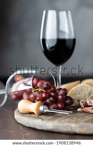 Similar – Image, Stock Photo Mediterranean Lunch with Olives, Salad and Focaccia