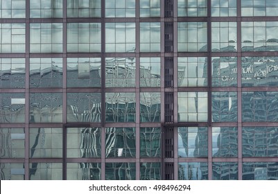 Glass reflection from a building
