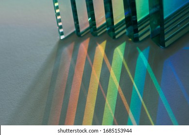 Glass, Reflection Or Refraction Of Light, Abstract Background