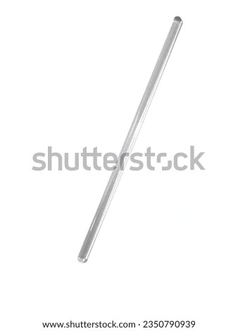 Glass rod for stirring the solution.