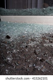 Glass Shattered From A Sliding Glass Door During A Home Invasion