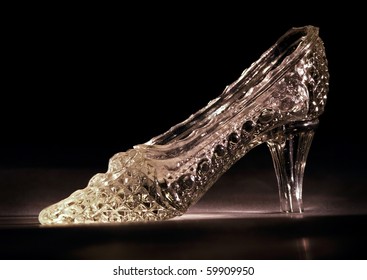 real glass heels