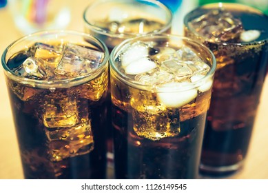 Glass Soda Waters Sweetened Carbonated Drink Stock Photo 1126149545 ...