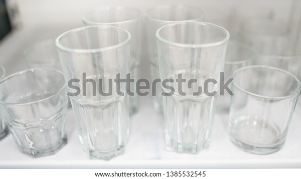 Glass stemware of\
different sizes in market