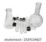 Glass Test Tubes and beakers Used during medical and scientific tests