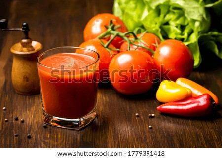 a glass of tomato juice - a tasty source of vitamins