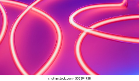 Glass Tube Circle Neon Lights