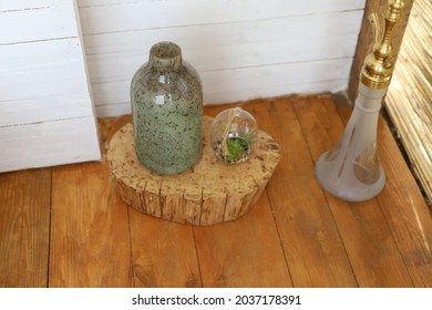  Glass Vase, Jar. Boho Style. Bohemian Home Decor