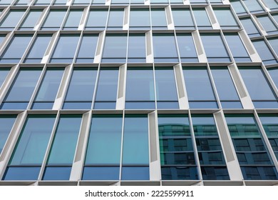 Glass Wall Exterior Of High Rise Building As Background